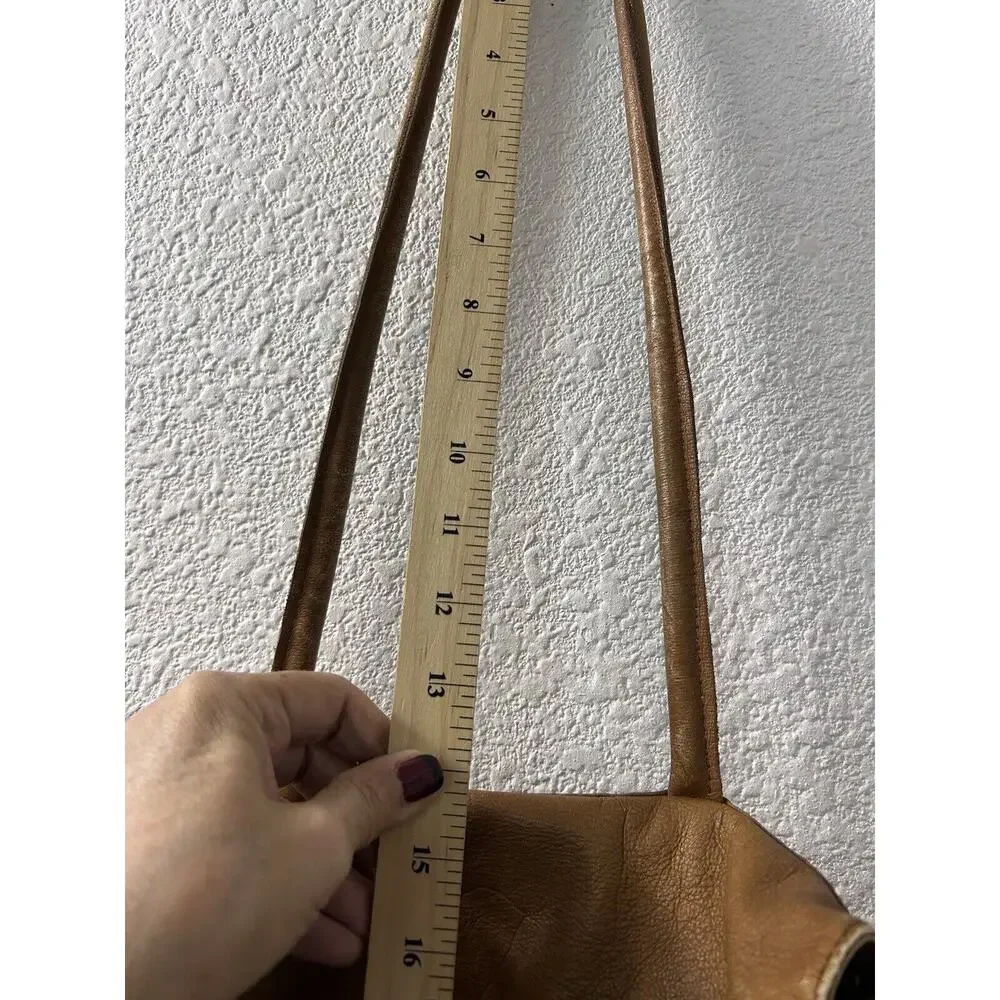 Vintage Soft Genuine Leather Flap Shoulder Hobo Bag Purse 2 Strap Distresssed‎